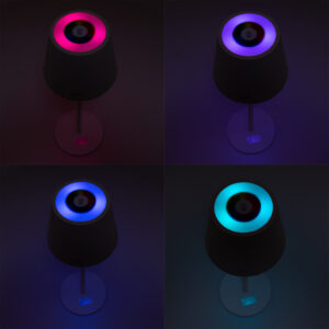 PNI LT05W RGB 3W stalinė lempa, su baterija, USB įkrovimas, balta spalva