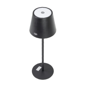 PNI LT04B stalinė lempa su 2,5W LED, 1200 mAh baterija, įkrovimas per USB-C, 150 liumenų, šilta balta šviesa 3000K, spalva juoda - Image 9
