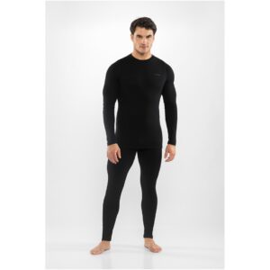 Vyriški termo apatiniai VIKING Meriboo Man Set Merino, juodi, L