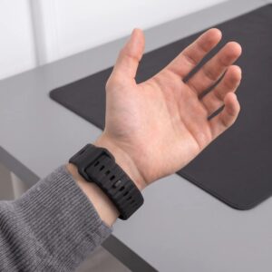 Tech-Protect SILICONE LINE WATCH 8 / 9 / 10 / 11 / 12 / SE / ULTRA (44 / 45 / 46 / 49 MM) JUODAS - Image 4