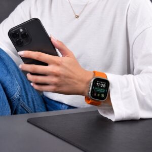 Tech-Protect SILICONE LINE WATCH 8 / 9 / 10 / 11 / 12 / SE / ULTRA (44 / 45 / 46 / 49 MM) ORANŽINIS - Image 4