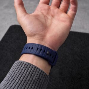 Tech-Protect SILICONE LINE WATCH 8 / 9 / 10 / 11 / 12 / SE / ULTRA (44 / 45 / 46 / 49 MM) ATLANTIC BLUE - Image 4