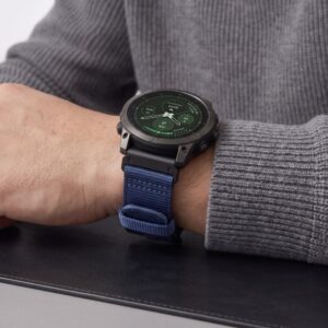 Tech-Protect NYLON CLASSIC GARMIN FENIX 5X / 5X PLUS / 6X / 6X PRO / 7X / 8 / 8 PRO / 9 / 9 PRO (51 MM) MIDNIGHT NAVY - Image 5