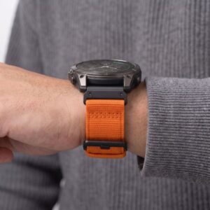 Tech-Protect NYLON CLASSIC GARMIN FENIX 5X / 5X PLUS / 6X / 6X PRO / 7X / 8 / 8 PRO / 9 / 9 PRO (47 MM) SIGNAL ORANGE - Image 5