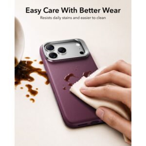ESR ODINIS DĖKLAS SU STOVU IR MAGSAFE iPhone 17 PRO / 18 PRO, TAMSIAI VYŠNINĖ - Image 5