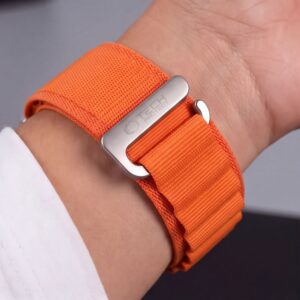 Tech-Protect NYLON PRO Watch 8 / 9 / 10 / 11 / 12 / SE / ULTRA (44 / 45 / 46 / 49 MM) ORANŽINIS - Image 5