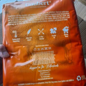 Vyriškas termo apatinių komplektas su merino vilna GAUBERT 150, XXL dydis tamsiai pilkšvai žalias - Image 3