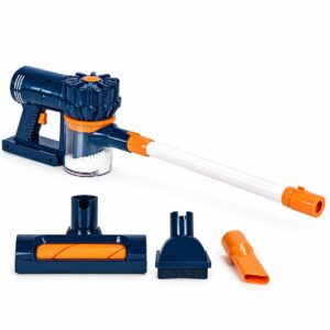 3-in-1 vertikalus dulkių siurblys vaikams su garso efektais, siurbimo funkcija ir kamuoliukais - Image 6