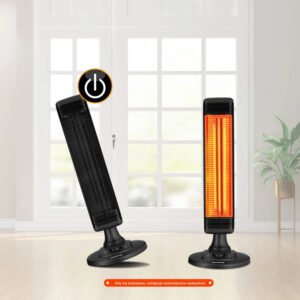 Infraraudonųjų spindulių terasos šildytuvas horizontalus vertikalus svyruojantis 1000W - Image 6