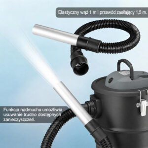 Pramoninis karščiui atsparus pelenų siurblys židiniui ir krosnelei, 15 l, 800 W - Image 6