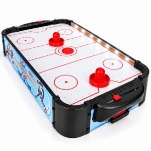 LED air hockey table game for children 58 cm with accessories ECOTOYS - Image 6