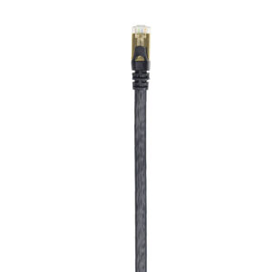 Plokščias tinklo kabelis S/STP CAT7 PNI U7150B, 2 x RJ45, 4 laidų poros, 32AWG, varinis, 10 Gbps, 600 MHz, 15m, juodas - Image 5