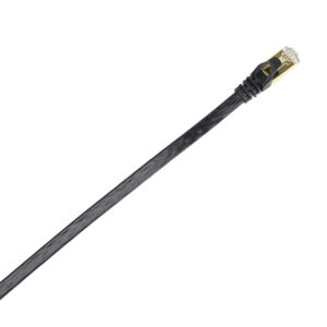 Plokščias tinklo kabelis S/STP CAT7 PNI U7030B, 2 x RJ45, 4 laidų poros, 32AWG, varinis, 10 Gbps, 600 MHz, 3m, juodas - Image 8