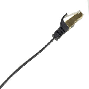 Plokščias tinklo kabelis S/STP CAT7 PNI U7075B, 2 x RJ45, 4 laidų poros, 32AWG, varinis, 10 Gbps, 600 MHz, 7,5m, juodas - Image 6