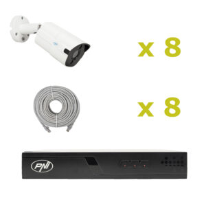 PNI House IP716J POE NVR vaizdo stebėjimo komplektas, 8 PNI IP818J 8MP kameros ir 8 20 metrų UTP CAT6 kabeliai komplekte - Image 10