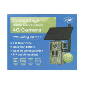 PNI Hunting 751 PRO kamufliažinė vaizdo stebėjimo kamera, 16MP, 4G LTE, GPS, naktinis matymas, nematomi šviesos diodai gyvūnams, IP66 - Image 2