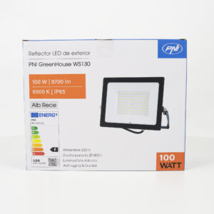 LED prožektorius PNI GreenHouse WS130 100 W, maitinimo šaltinis 230 V, 8700 lm, 6500 K, IP65 - Image 4