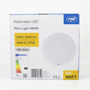 LED lubinis šviestuvas PNI D-Light 2402W 24W, įmontuojamas, apvalus, 6500K, 230V maitinimo šaltinis, 2640 lm, baltas - Image 12