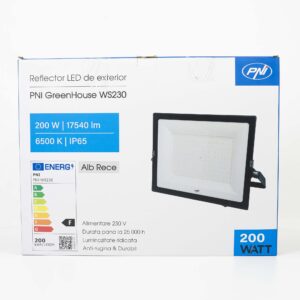 LED prožektorius PNI GreenHouse WS230 200 W, maitinimo šaltinis 230 V, 17540 lm, 6500 K, IP65 - Image 5