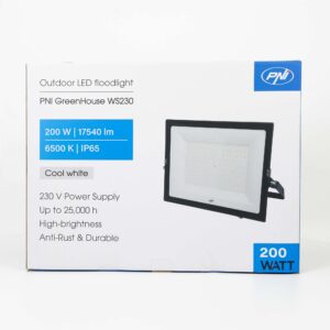 LED prožektorius PNI GreenHouse WS230 200 W, maitinimo šaltinis 230 V, 17540 lm, 6500 K, IP65 - Image 13