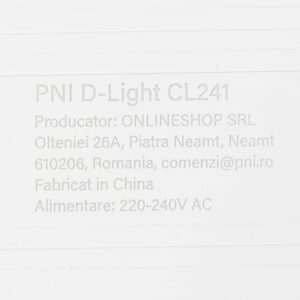PNI D-Light CL241 24W LED lubinis šviestuvas, kvadratinis, 6500K, 230V maitinimo šaltinis, 2640 lm, baltas - Image 9