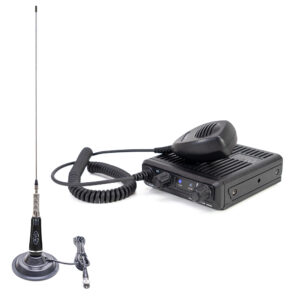 CB radijo stoties komplektas PNI Escort HP 2020 vieno kanalo 22 su CB antena PNI LED 2000 su pridedamu magnetu