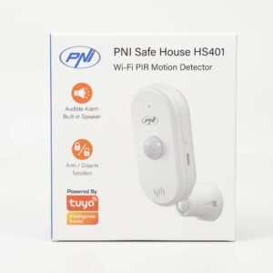 SafeHouse HS401 PIR judesio jutiklis su „Wi-Fi“, suderinamas su „Tuya“ programa, 80dB garsinis signalas, integruotas garsiakalbis, 5V USB C maitinimo šaltinis - Image 10