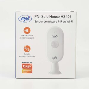 SafeHouse HS401 PIR judesio jutiklis su „Wi-Fi“, suderinamas su „Tuya“ programa, 80dB garsinis signalas, integruotas garsiakalbis, 5V USB C maitinimo šaltinis - Image 11