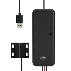 PNI SmartHome RG121 išmanioji relė su „Wi-Fi“ garažo durų / vartų atidarymo valdymui, suderinama su „Tuya“ programa, 5 V maitinimo šaltinis