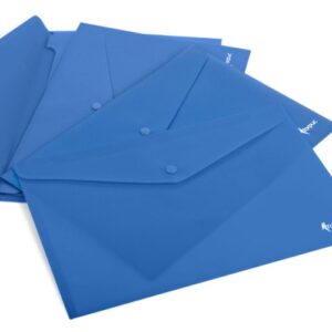 Aplankas-vokelis su spaude Forpus, A4, plastikinis, mėlynas