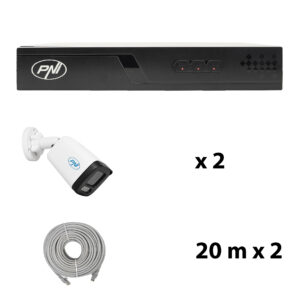 Vaizdo stebėjimo rinkinys NVR POE PNI House IP710J, 2 kameros PNI IP515J, 5MP ir pridedami kabeliai - Image 5