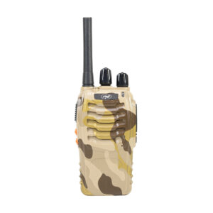 PNI PMR R40 CAMO nešiojamų radijo stotelių rinkinys, 10 vienetų komplektas, 0.5W, 16 PMR, 1200mAh baterijos su įkrovikliais ir ausinėmis komplekte - Image 3