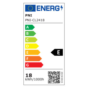 LED lubinis šviestuvas PNI D-Light CL2418 18W, apvalus 21,7 cm, 6400K, 230V, 1980 lm, šaltai balta spalva