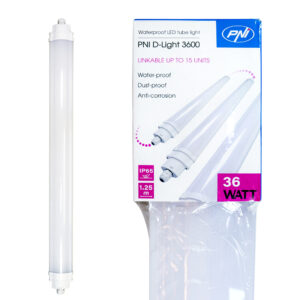 Linijinis LED šviestuvas PNI D-Light 3600, 36W, 6500k, sandarus IP65, su apsauga nuo vandens, dulkių ir korozijos, skirtas pramoniniam apšvietimui, tuneliams, perėjoms, metro - Image 5