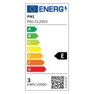 LED prožektorius PNI D-Light CL2503 3W, įleidžiamas, apvalus 9 cm, 6400K, 230V maitinimo šaltinis, 330 lm, šaltai balta spalva