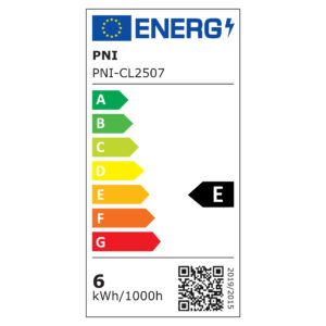 PNI D-Light CL2507 6W LED prožektorius, įleidžiamas, apvalus 12 cm, 4200K, 230V maitinimo šaltinis, 660 lm, neutrali balta spalva