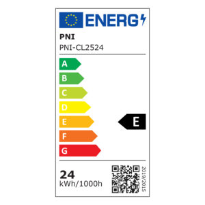 PNI D-Light CL2524 24W LED prožektorius, įleidžiamas, apvalus 29 cm, 6400K, 230V maitinimo šaltinis, 2640 lm, šaltai balta spalva