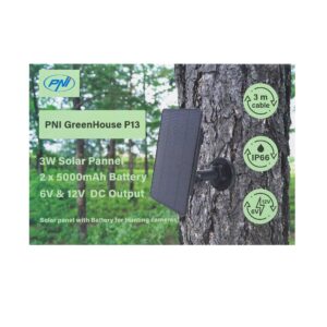 Saulės įkroviklis PNI GreenHouse P13, 6V ir 12V išvestis, 3W, Li-Ion 5200 mAh baterija, IP66 apsaugos klasė medžioklės kameroms - Image 7