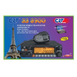 CRT SS 8900 AM, FM, LSB, USB, CW 28-29.7Mhz, ASQ, RF Gain, Roger Beep, 12V, programuojama radijo stotis - Image 7