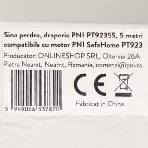 Užuolaidų bėgelis, karnizas PNI PT9235S, ilgis 5m, suderinamas su išmaniuoju varikliu PNI SafeHome PT923 - Image 10