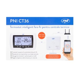 Išmanusis termostatas PNI CT36 belaidis, su WiFi, valdymu internetu, šiluminėms elektrinėms, APP TuyaSmart - Image 3