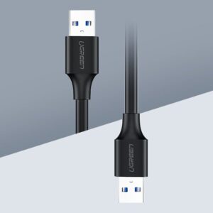 Ugreen USB 2.0 laidas (kištukas) – USB 2.0 (kištukas) 1 m juodas (US128 10309) - Image 3