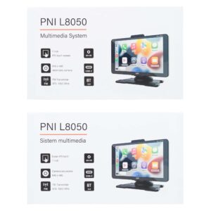 Automobilinė multimedijos sistema PNI L8050 su 7 colių ekranu, Apple Carplay ir Android Auto, Android/iPhone atvaizdavimu, FM siųstuvu, pridedama atbulinės eigos vaizdo kamera - Image 6