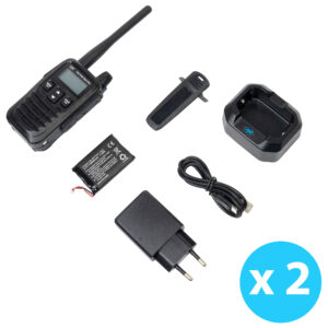 2 nešiojamų radijo stotelių rinkinys PNI PMR R45 PRO 446MHz, 0.5W, 99 programuojami kanalai, 16 PMR, VOX, TOT, BCL, nuskaitymas, Roger Beep - Image 2