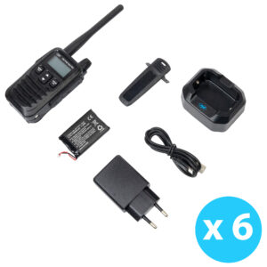 6 nešiojamų radijo stotelių rinkinys PNI PMR R45 PRO 446MHz, 0.5W, 99 programuojami kanalai, 16 PMR ir 38 CTCSS bei 104 DCS tonai, 5 lygių Squelch, VOX, TOT, BCL, Scan, Roger Beep - Image 2