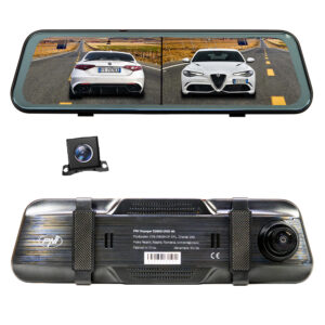 Automobilinis vaizdo registratorius PNI Voyager S2800 UHD 4K 170°, integruotas į galinio vaizdo veidrodėlį, 9.66 colio, IPS jutiklinis ekranas, parkavimo stebėjimas, G-sensorius, „micro SD“ kortelės lizdas, USB-C, GPS funkcija, „Wi-Fi“, valdymas programėle, pridedama galinio vaizdo kamera „Full HD“ - Image 7