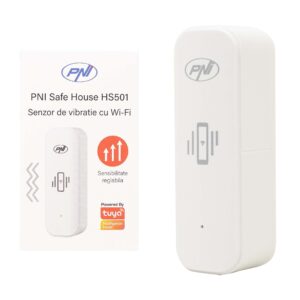 PNI SafeHouse HS501 vibracijos jutiklis su „Wi-Fi“, suderinamas su „Tuya“ programa, 3V maitinimo šaltinis - Image 2