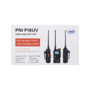 Nešiojama VHF/UHF radijo stotelė PNI P16UV, 999 kanalai, dviejų dažnių juostų TX ir 6 juostų RX, VOX perdavimas, nuskaitymas (Scan), FM radijas, orų kanalai, Li-Ion 2600 mAh - Image 4