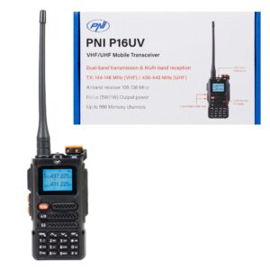 Nešiojama VHF/UHF radijo stotelė PNI P16UV, 999 kanalai, dviejų dažnių juostų TX ir 6 juostų RX, VOX perdavimas, nuskaitymas (Scan), FM radijas, orų kanalai, Li-Ion 2600 mAh - Image 6