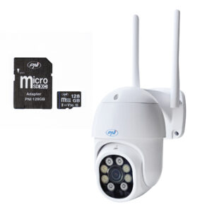 PNI IP840 belaidė vaizdo stebėjimo kamera + PNI 128GB WiFi kortelė, PTZ, 8MP 4K, micro SD lizdas, autonominė, AI funkcijos, ONVIF, ICSee programėlė - Image 2